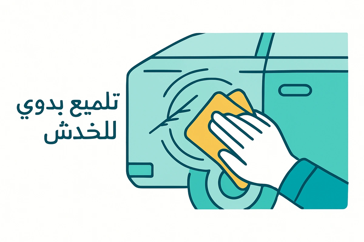 تلميع يدوي للخدش