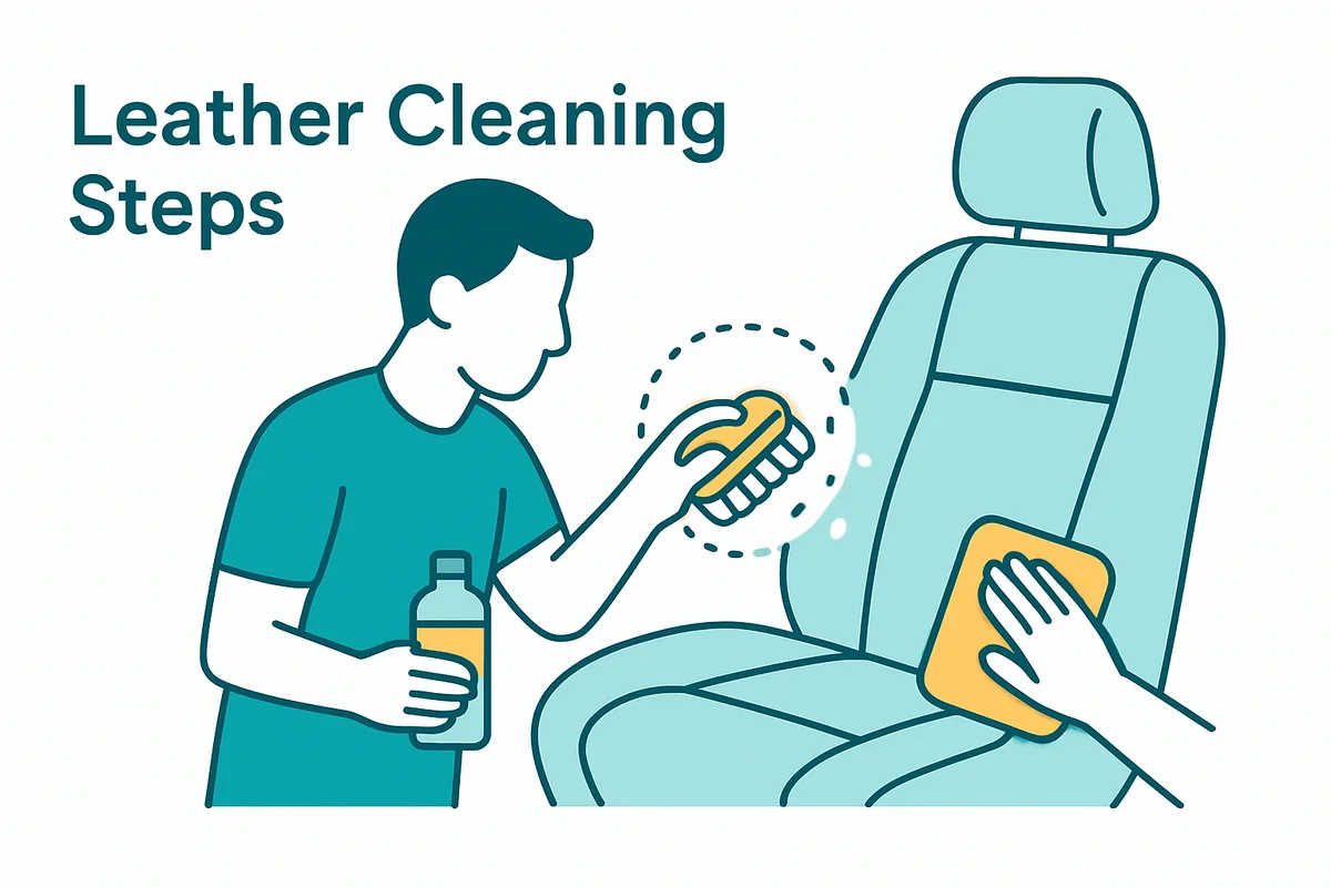 Leather Cleaning Steps
