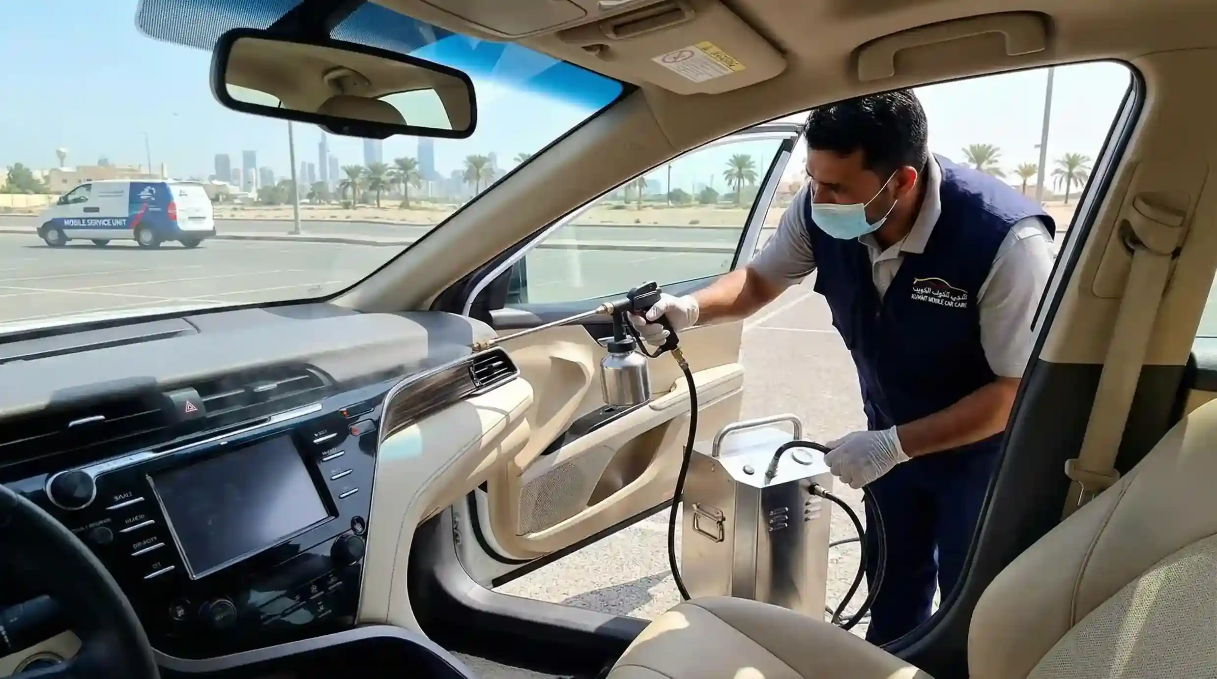 فحص واستبدال الفلتر المضاد للبكتيريا