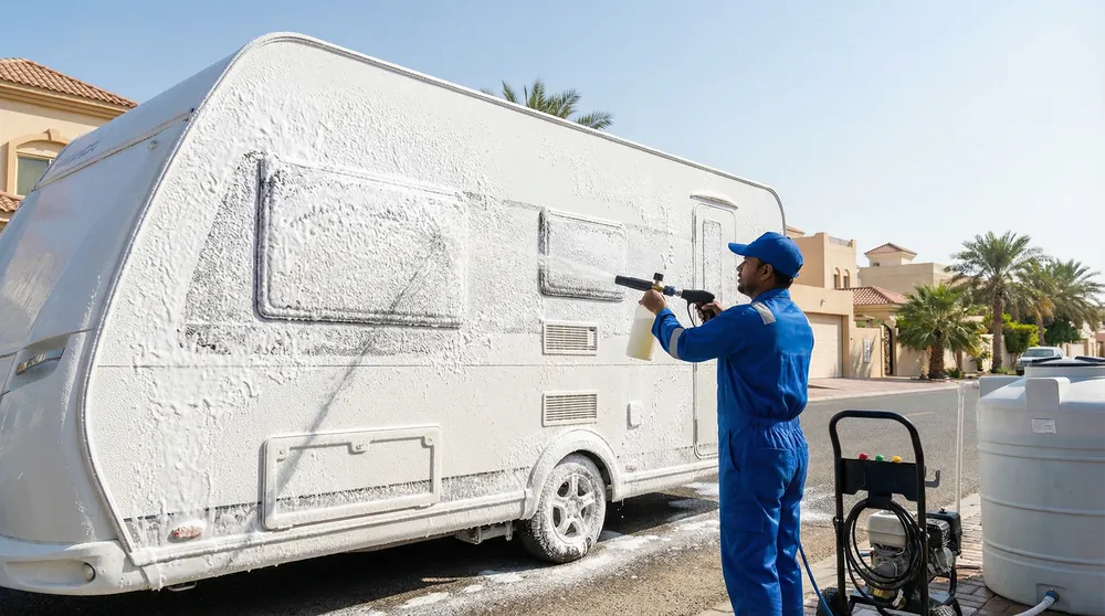 غسيل سيارات متنقل في المنقف