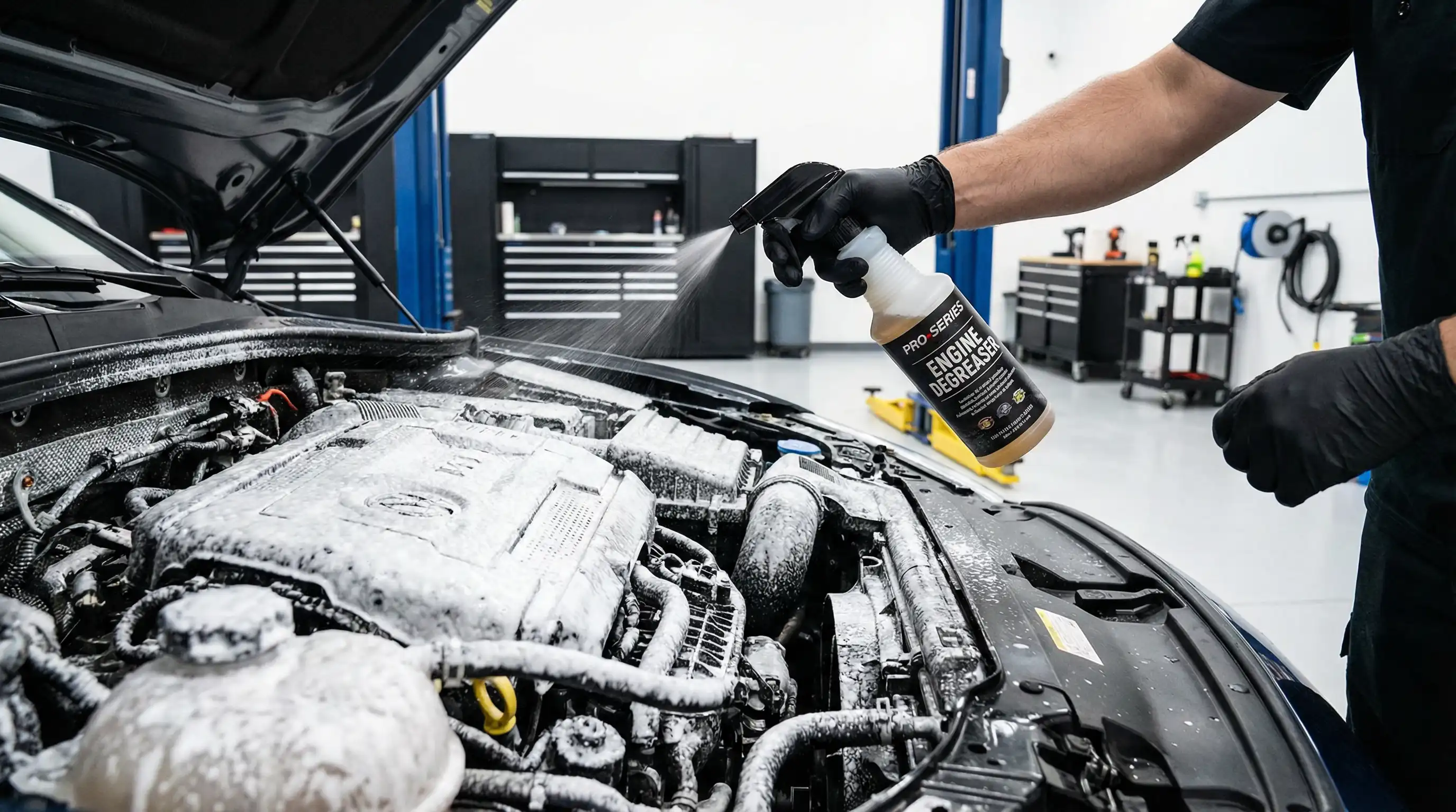 تنظيف المحرك في الفحاحيل