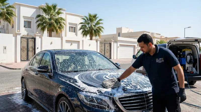 غسيل خارجي للسيارات في الكويت