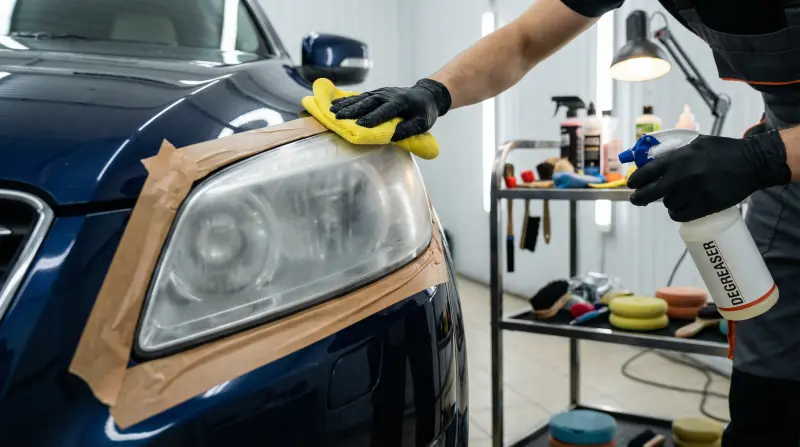 التنظيف وإعداد الإخفاء