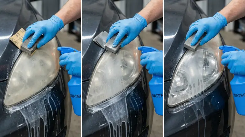 إزالة الأكسدة بالصنفرة الرطبة