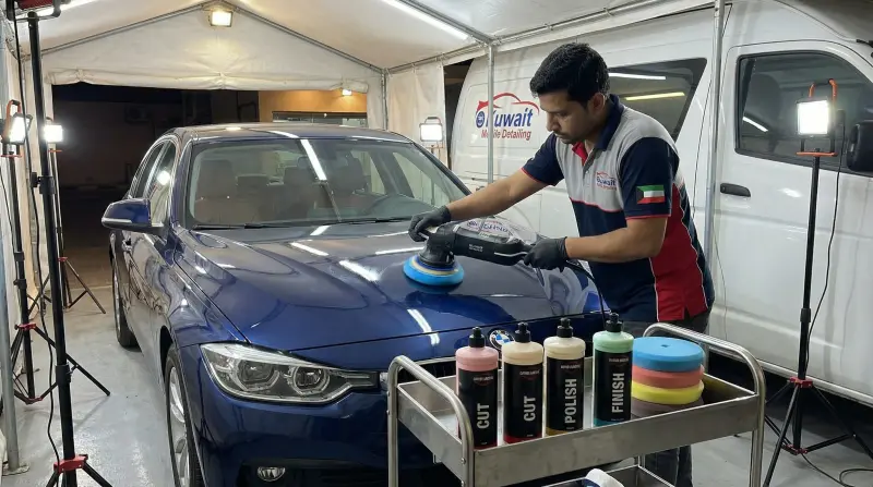 التلميع متعدد المراحل بالآلة