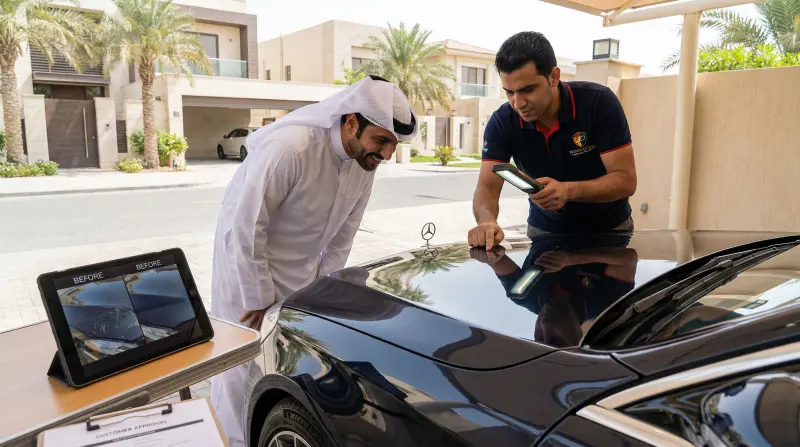 فحص الجودة وموافقة العميل