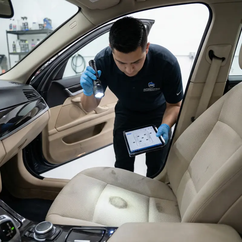 الفحص الأولي للبقع