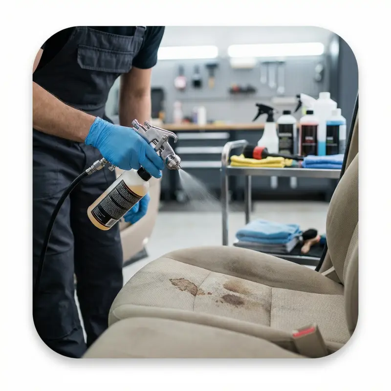 تطبيق محلول المعالجة المسبقة